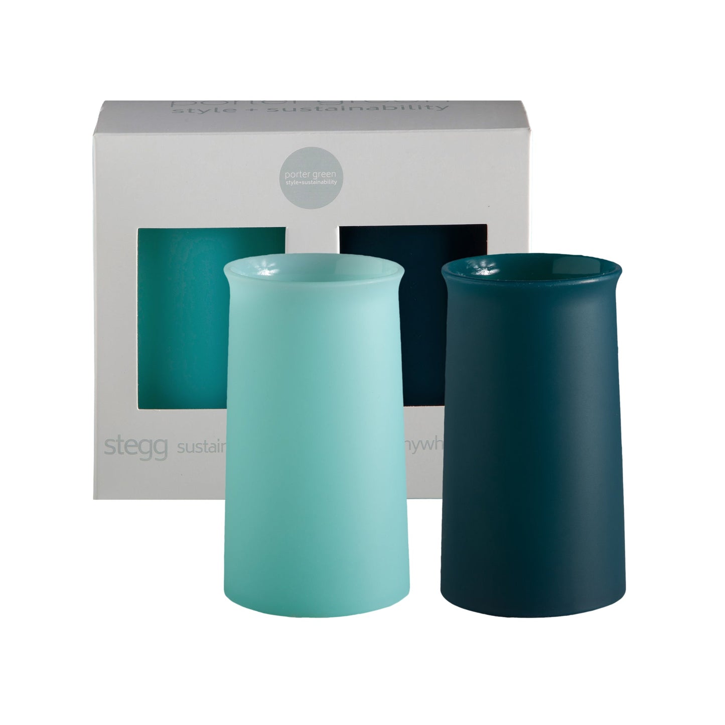 mist + ink | stegg | silicone unbreakable highball glasses