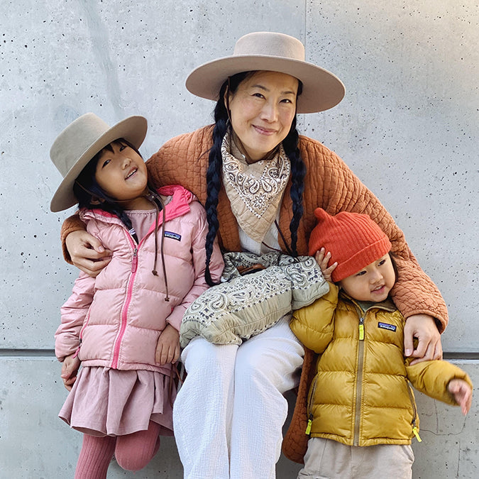 Kid's - Mini Zoila Boater Wool Hat