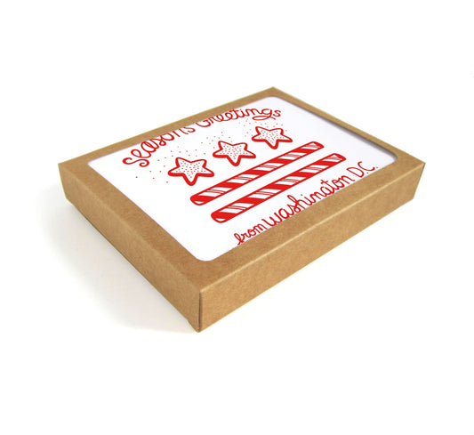 DC Flag Season's Greetings - Set of 8
