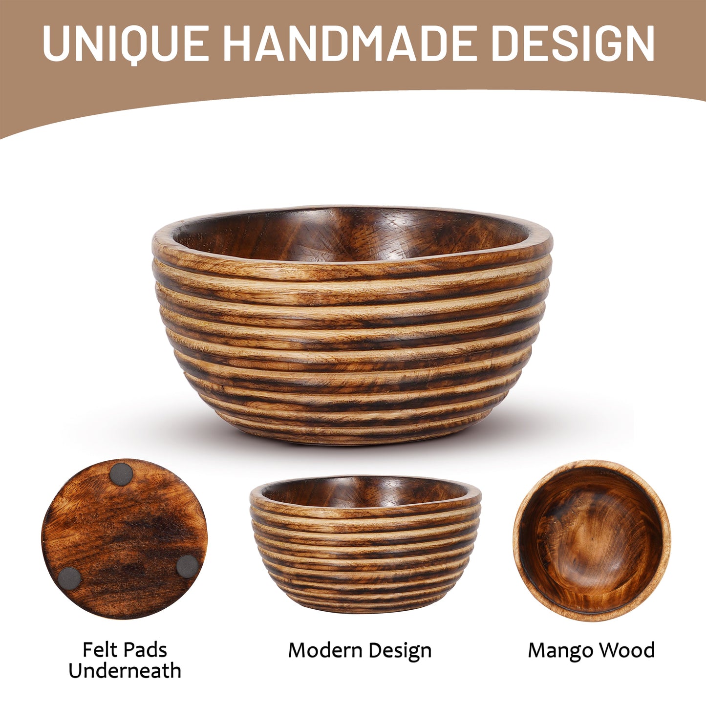 Darma Valley Mangowood Decorative Bowls - Osadia Concept Store