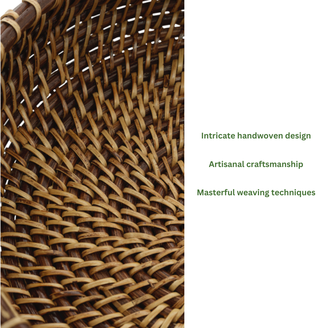 Rattan Apple Bowl