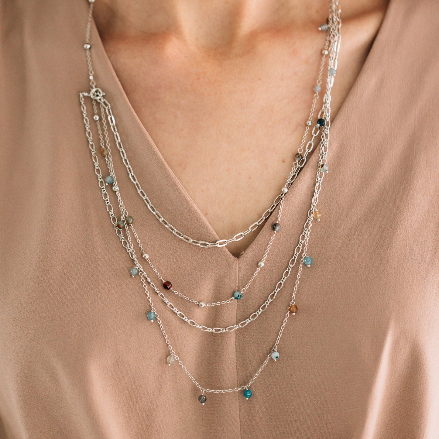 Nanda Layered Beaded Necklace - Osadia Concept Store