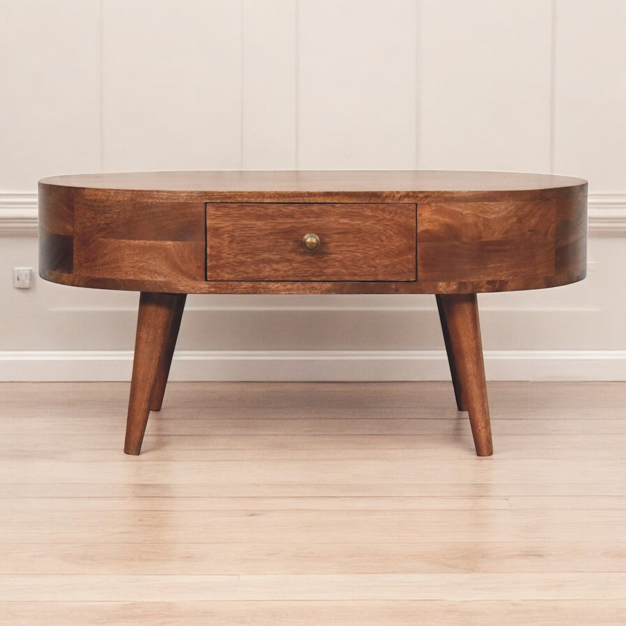 Solid Wood Honey Caramel Coffee Table