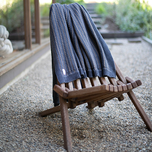 Tara Organic Cotton Knit Throw Blanket