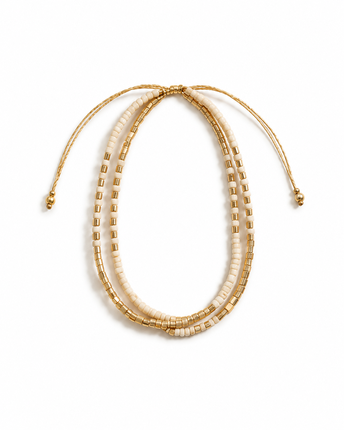 Golden Beaded Bracelet