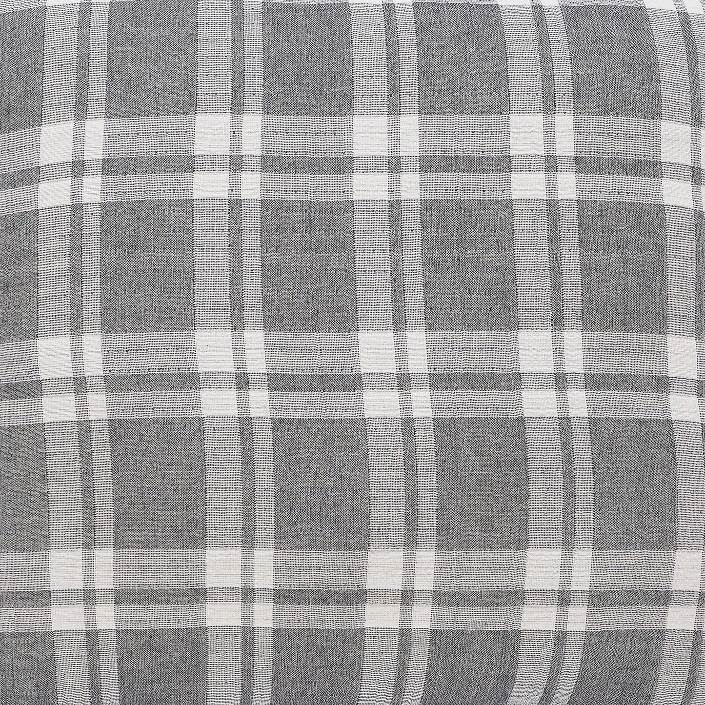 Doyle Check Cotton Blanket Deco Pillow