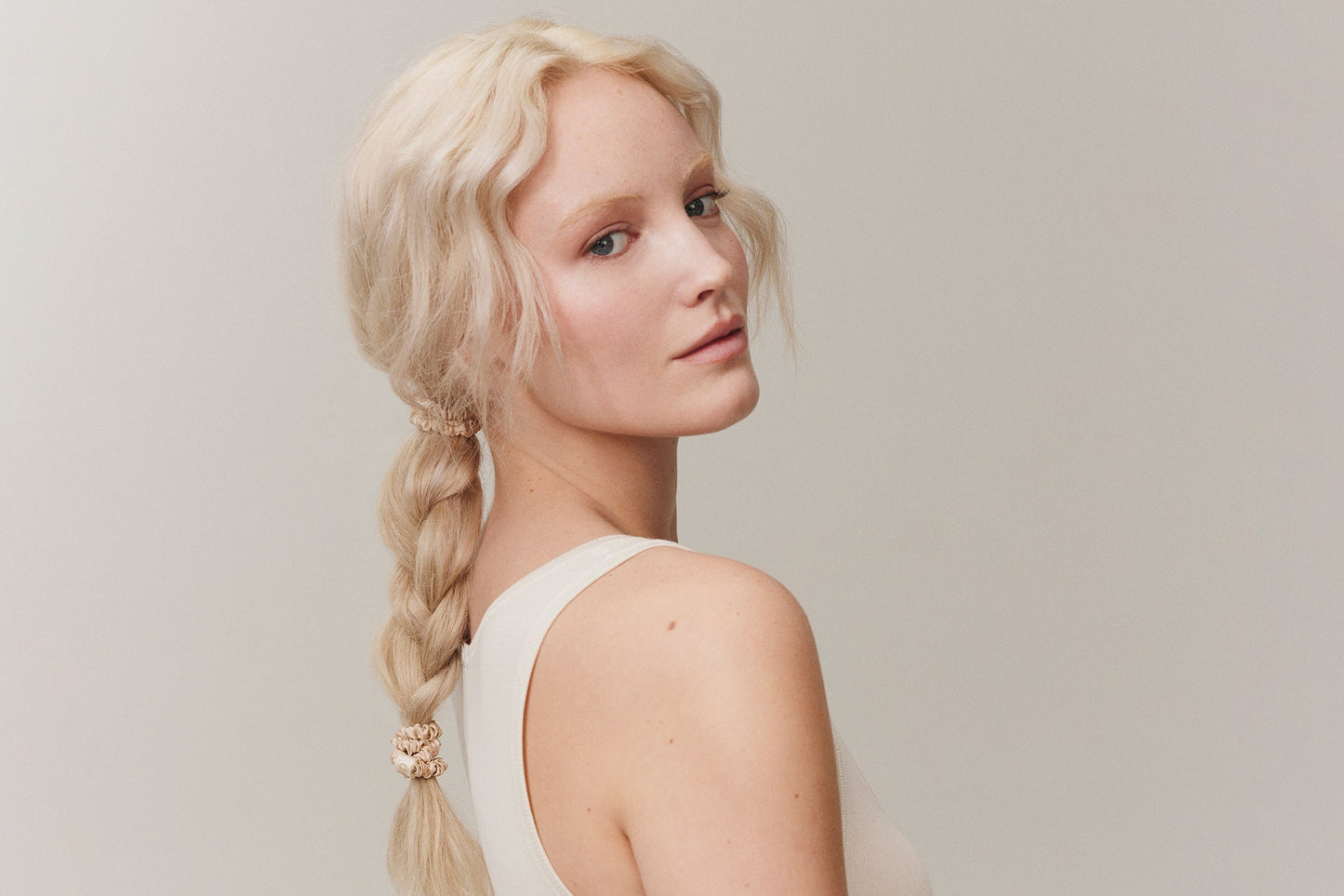 Back to Basics Blonde Skinny Scrunchies
