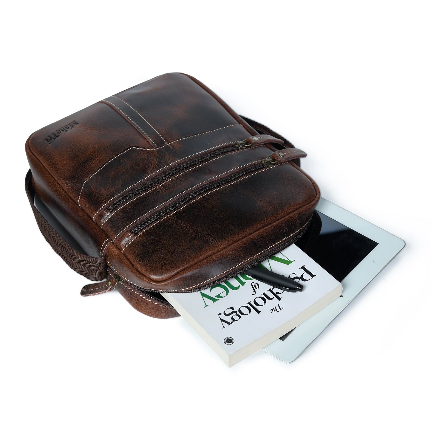 The Compact Messenger- Dark Brown - Osadia Concept Store