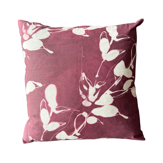Porto Print in Aubergine Pillow