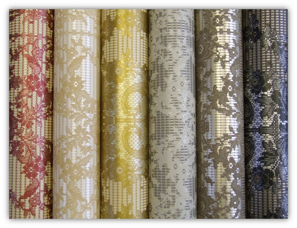 Prince of Scots Ribbon Damask Paper Lace Paper Wallpaper