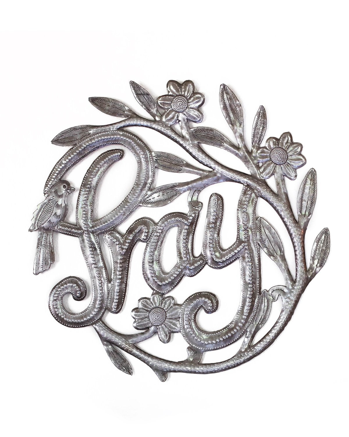 Pray Wreath Metal Art