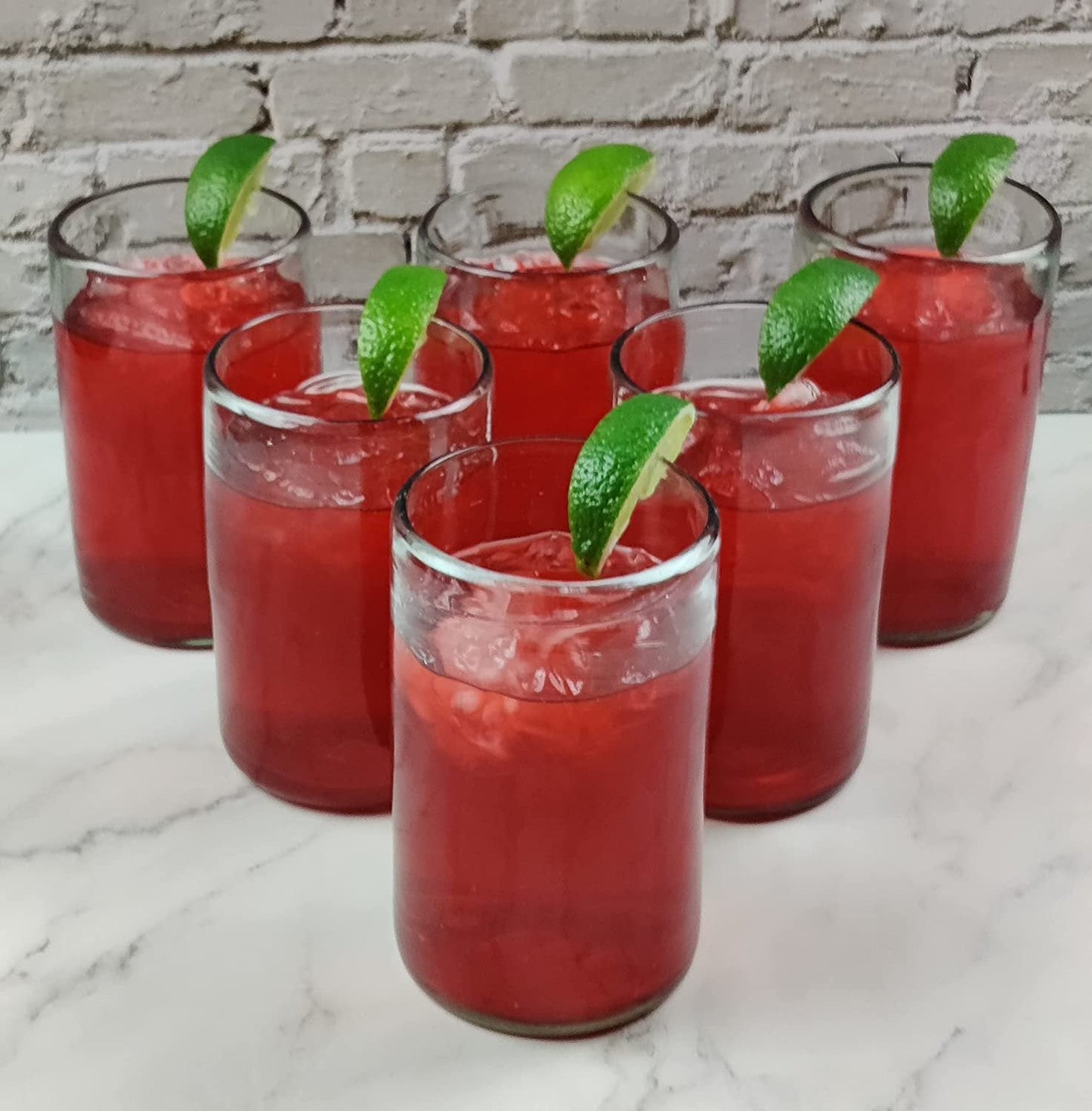 Set of 6 Natural Clear Glasses