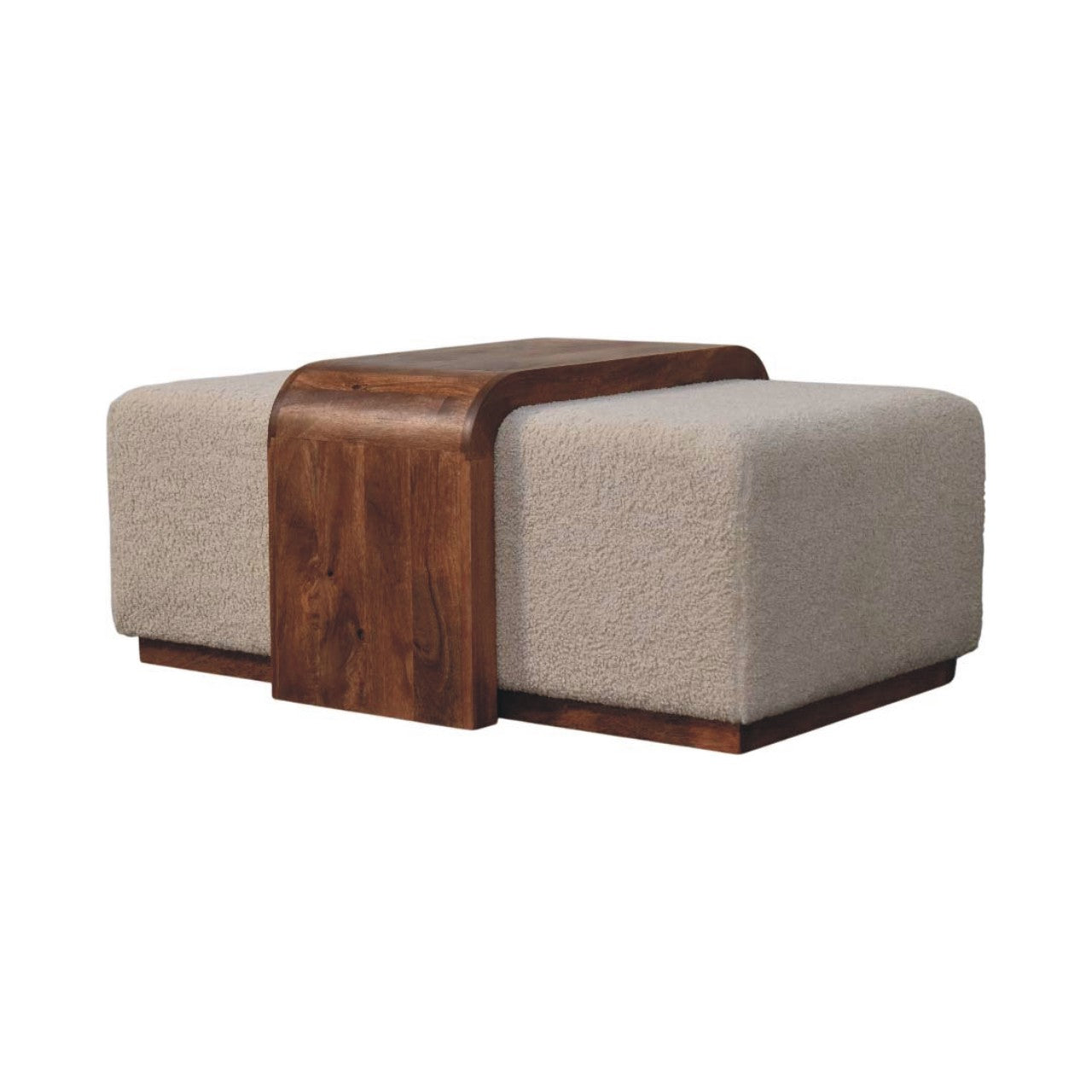 Solid Wood Arden Bench Duo