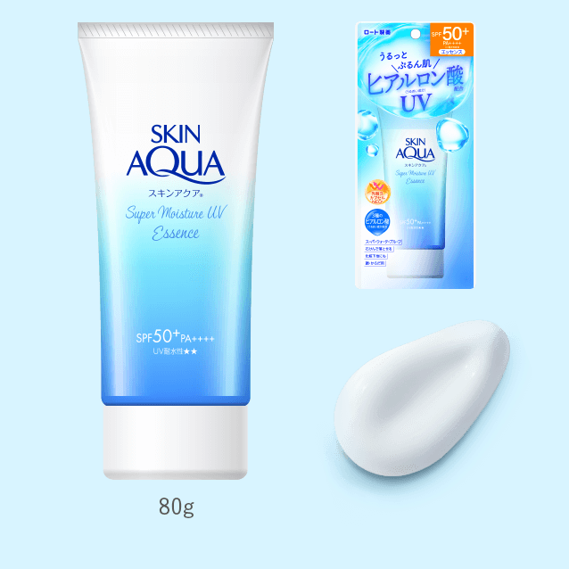 Rohto Skin Aqua UV Super Moisture Essence SPF 50+ PA++++ 80g - Osadia Concept Store