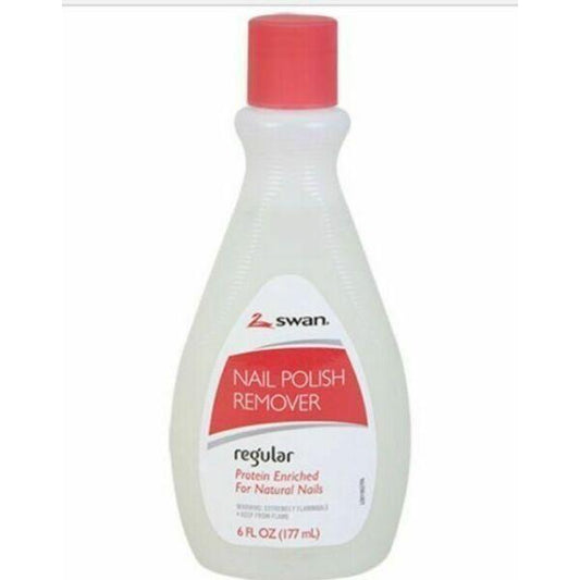 Swan Nail Polish Remover Protein Enriched For Natural Nails 6 oz