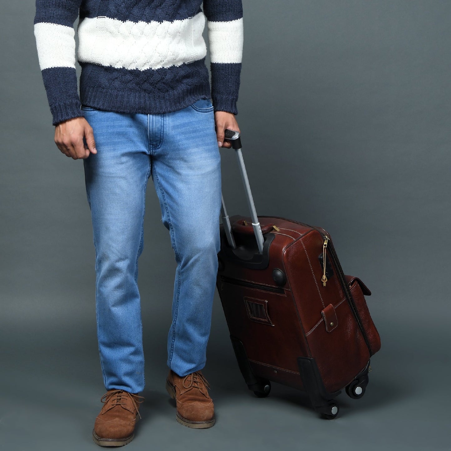 Leather Carry-On Trolly Bag - Osadia Concept Store