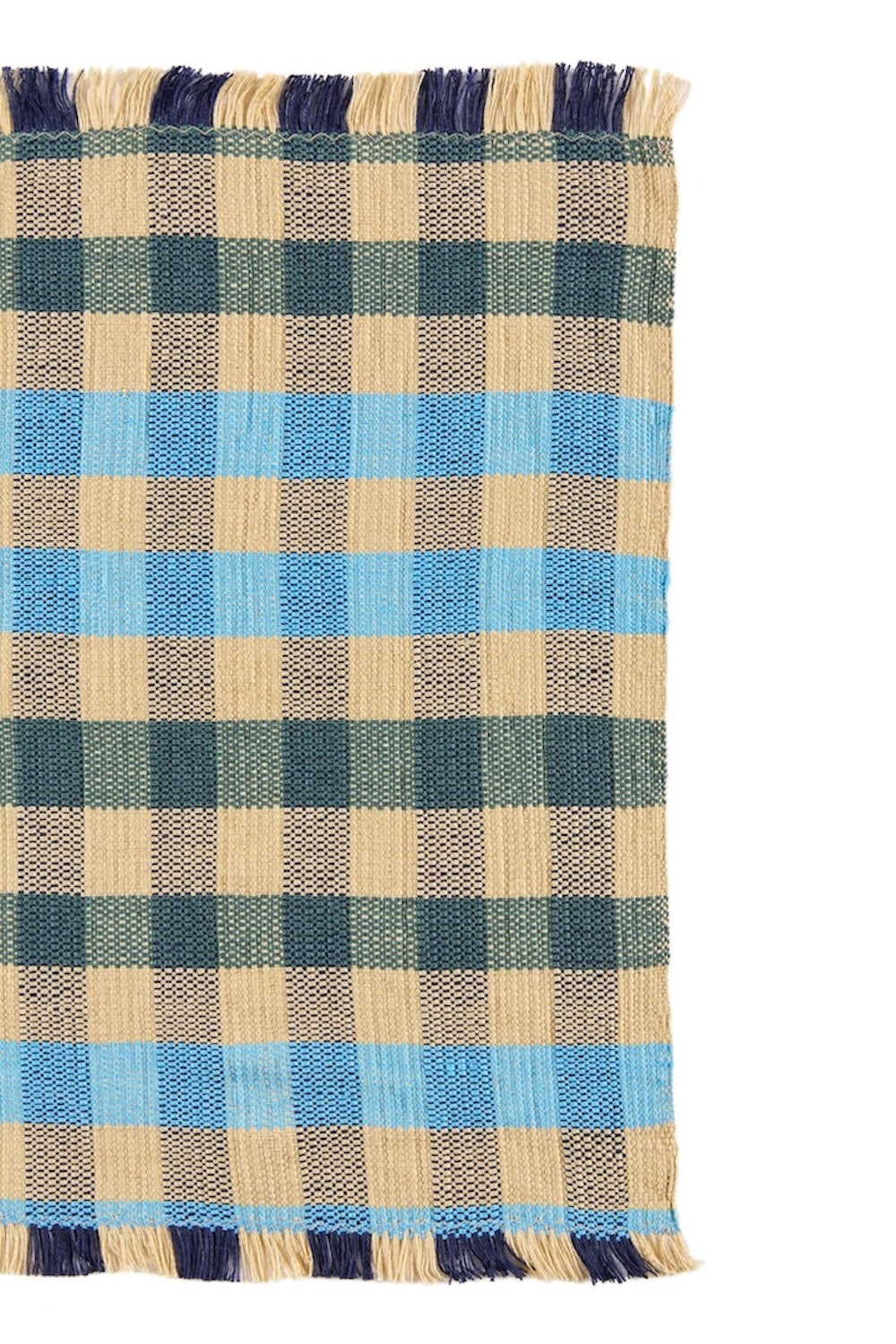 S/2 Cuadritos Cyan Placemat