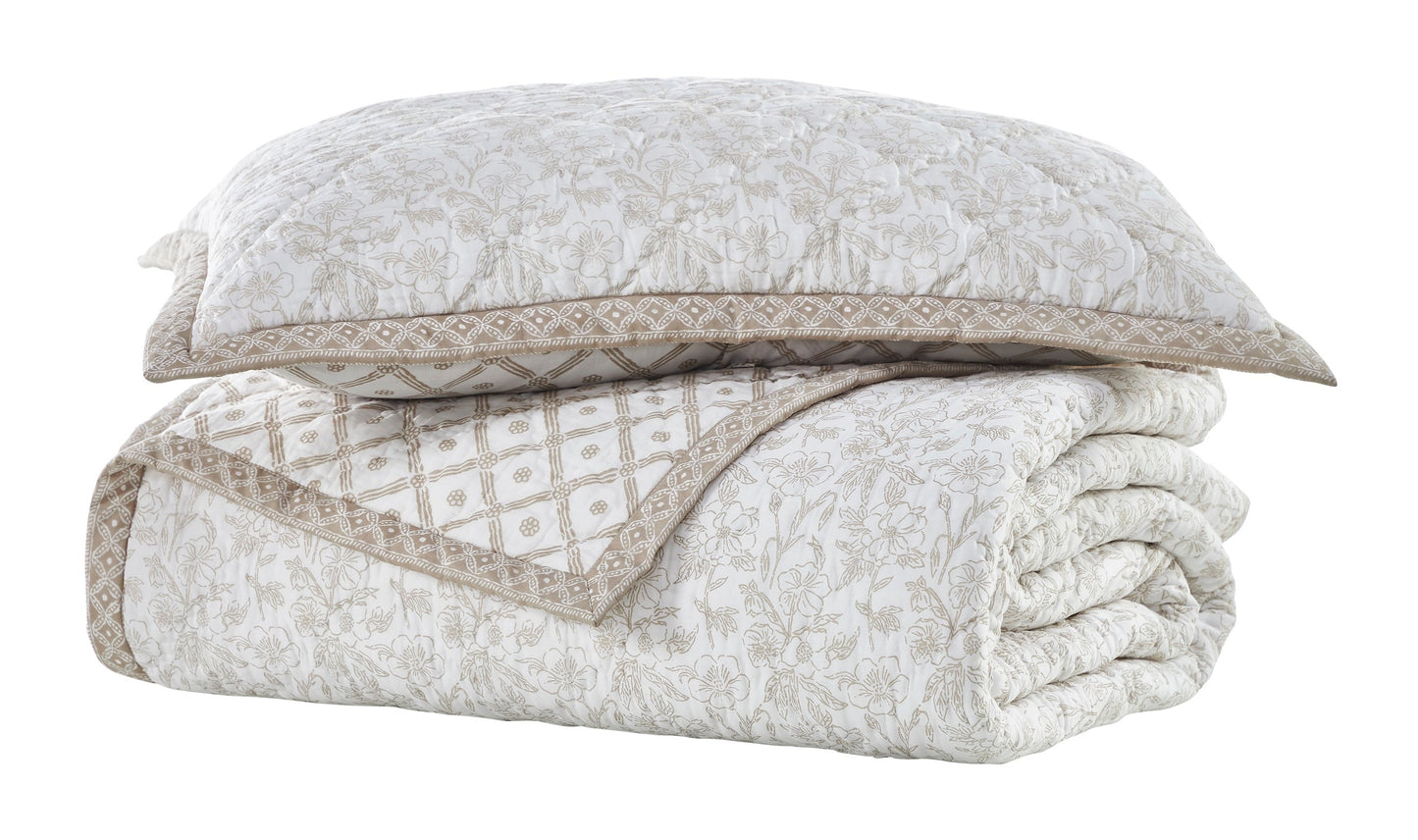 Bliss Printed Cotton Quilted Quilt Sham