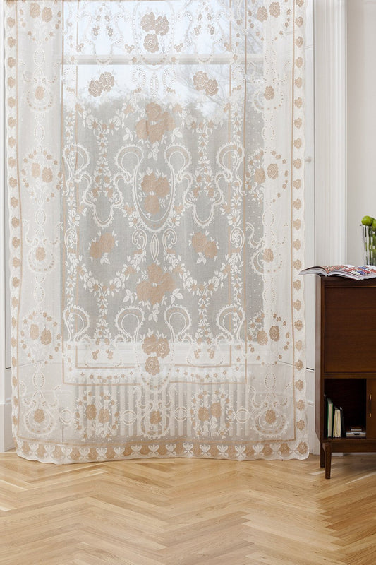 Premium Sheer Panels: Stone Roses - Osadia Concept Store