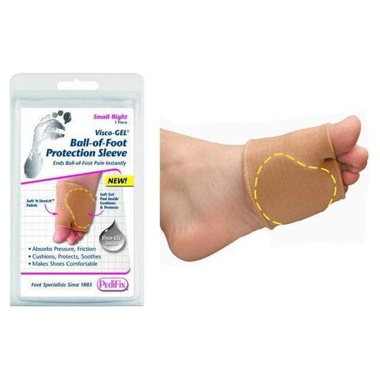PediFix Visco-Gel Ball of Foot Protection Sleeve - Large Left