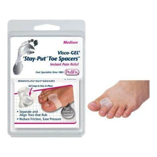 PediFix Large Stay Put Toe Spacers 2/Pkg