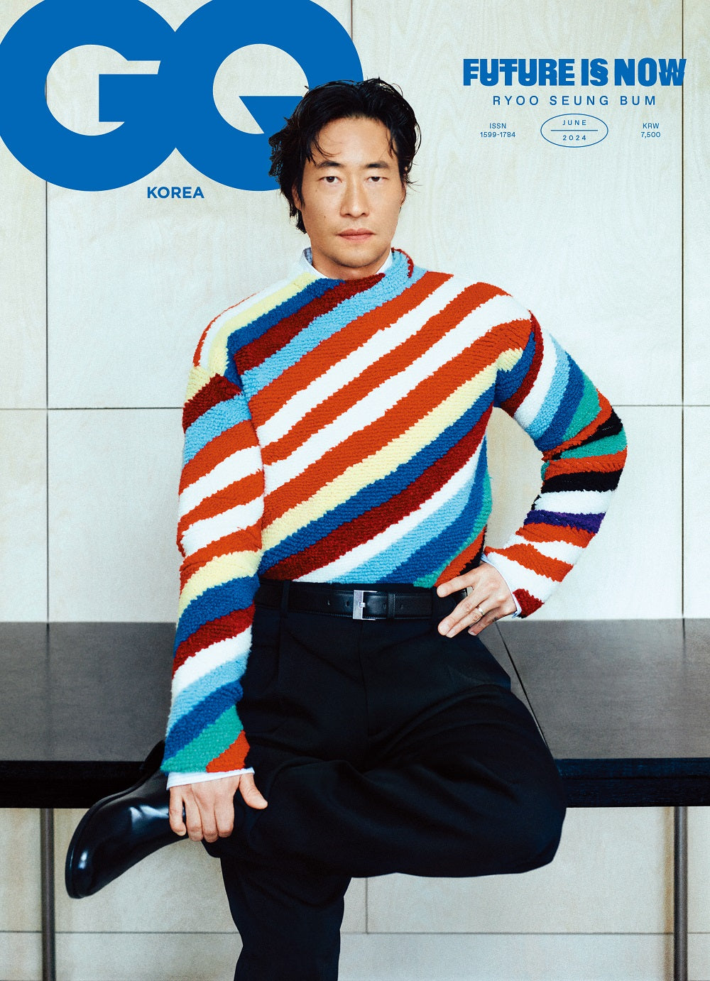 Ryoo Seung Bum Gq Magazine 2024 June Issue (Random)