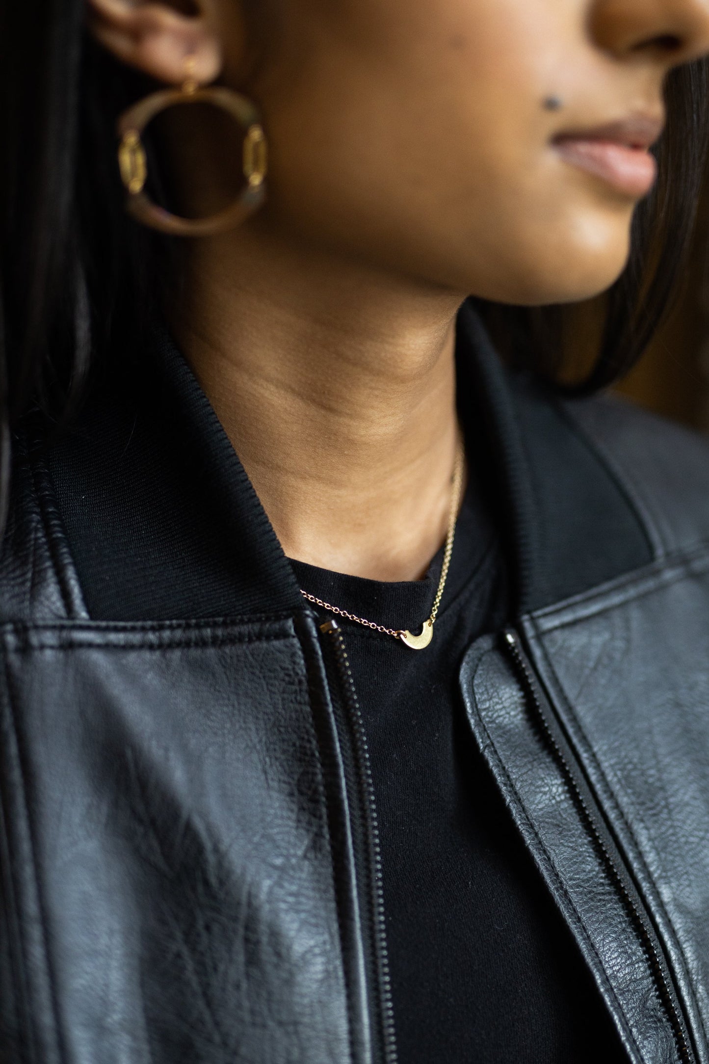 Poured Out Necklace | Repurposed Automotive Brass Washer | Gold Plated Chain