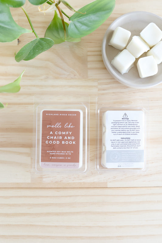A Good Book and Comfy Chair Wax Melt - Osadia Concept Store