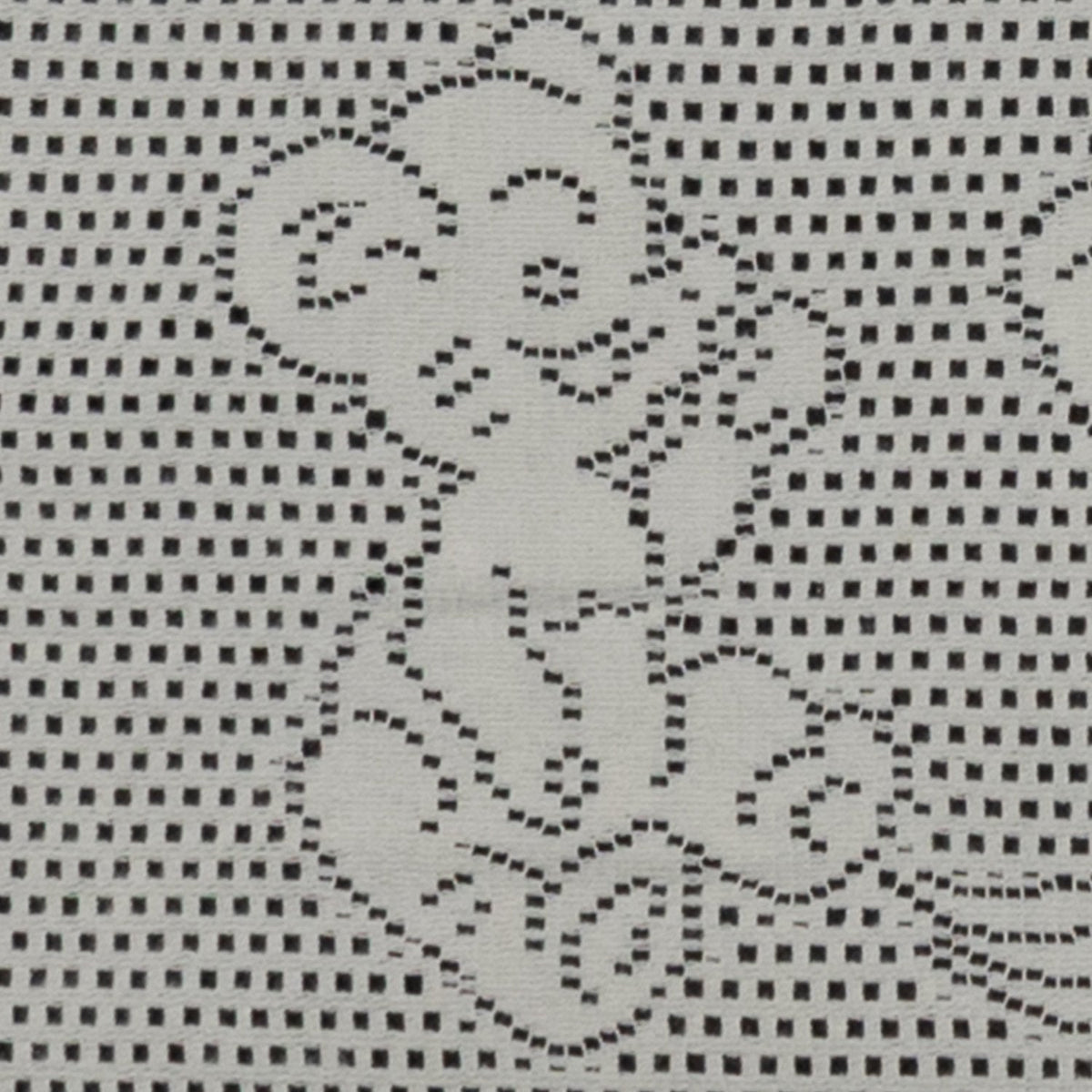 Southampton Home Lace Weave Teddy Bear Baby Blanket ~ Ivory ~