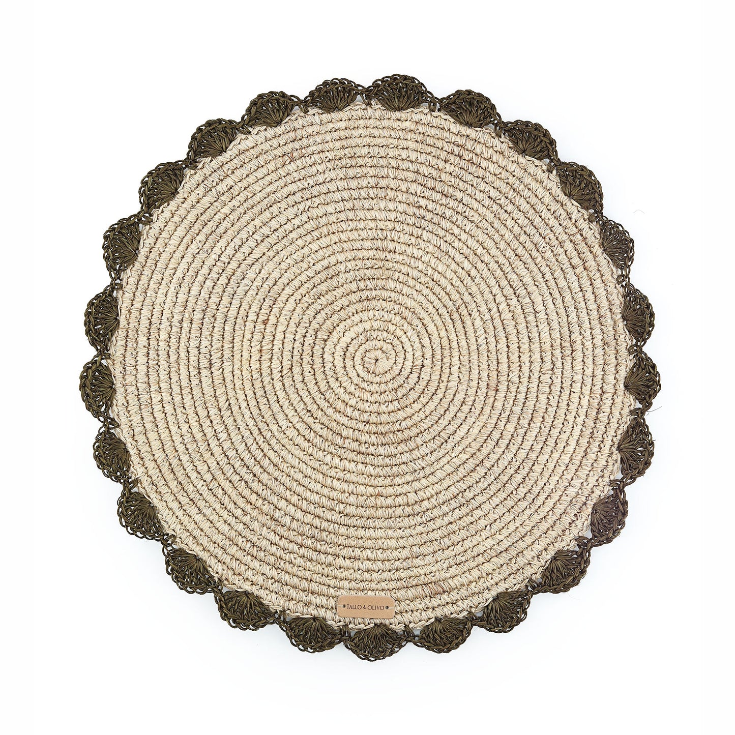 S/4 Hand Crocheted Round Placemat