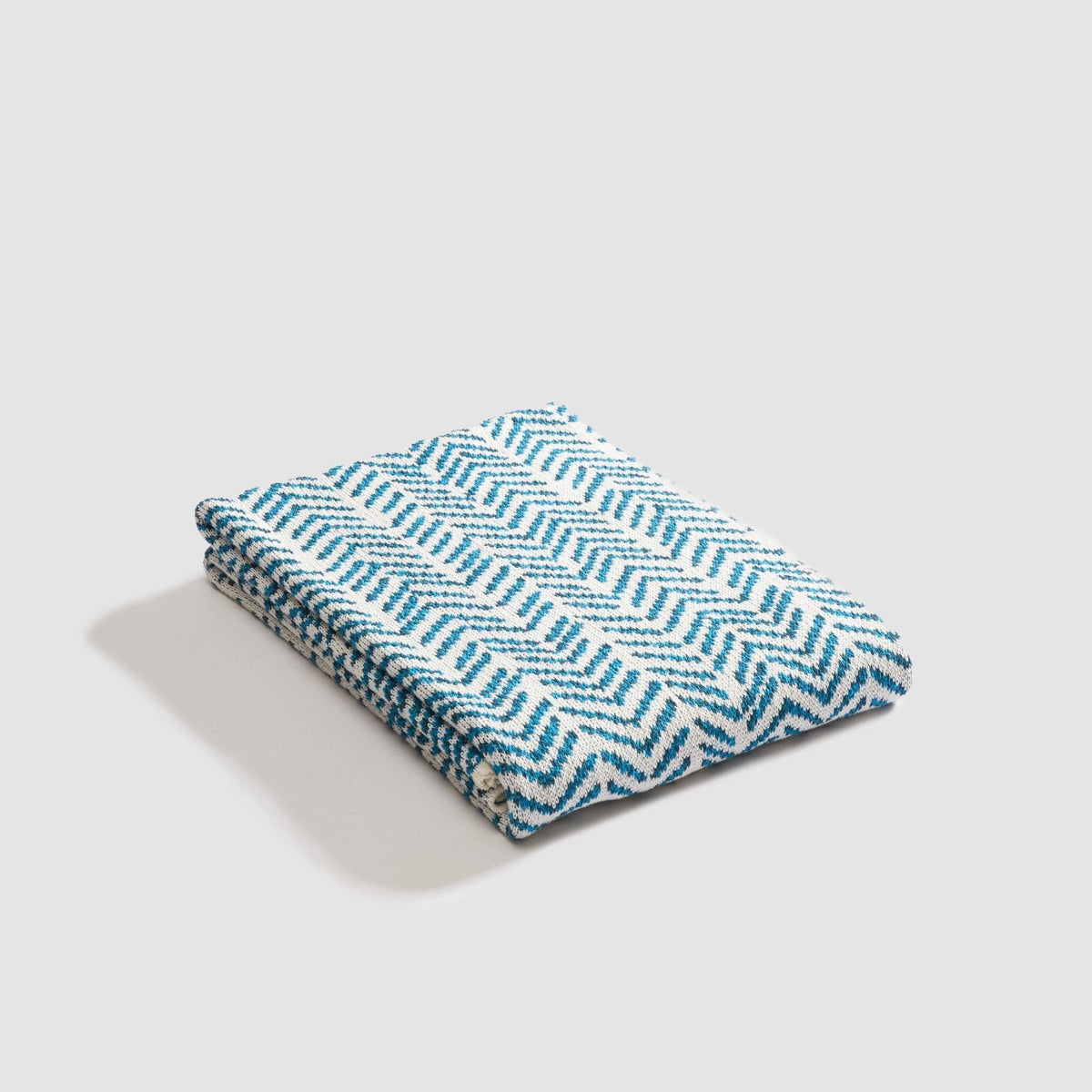 Ovarian Cancer - Cotton Sustainable Knit Warrior Throw Blanket Teal