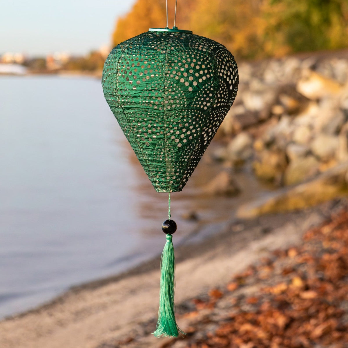Soji Stella - Tassel Balloon - 10" Solar Lantern