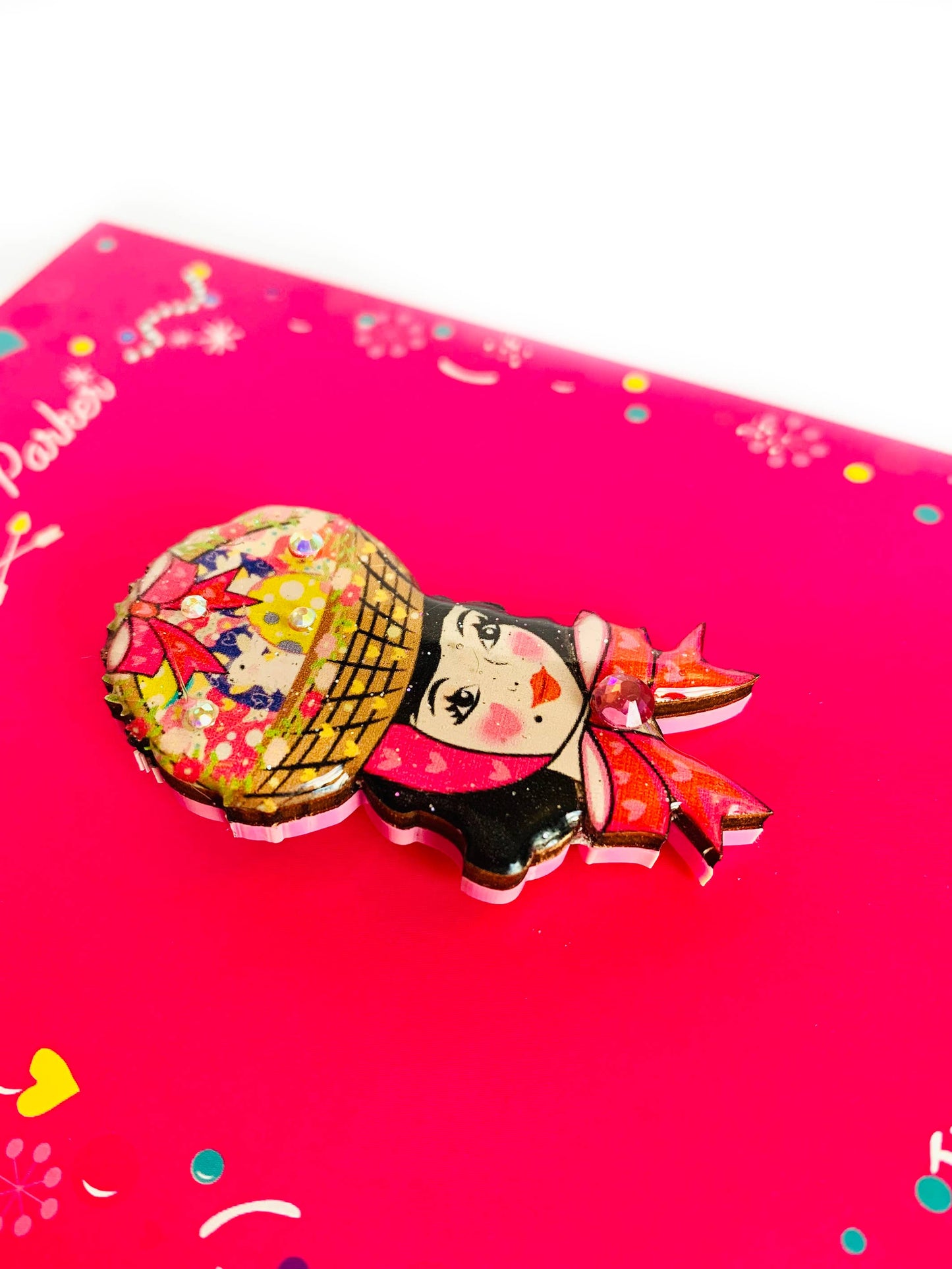 Harriet and her Easter Bonnet Brooch - Osadia Concept Store