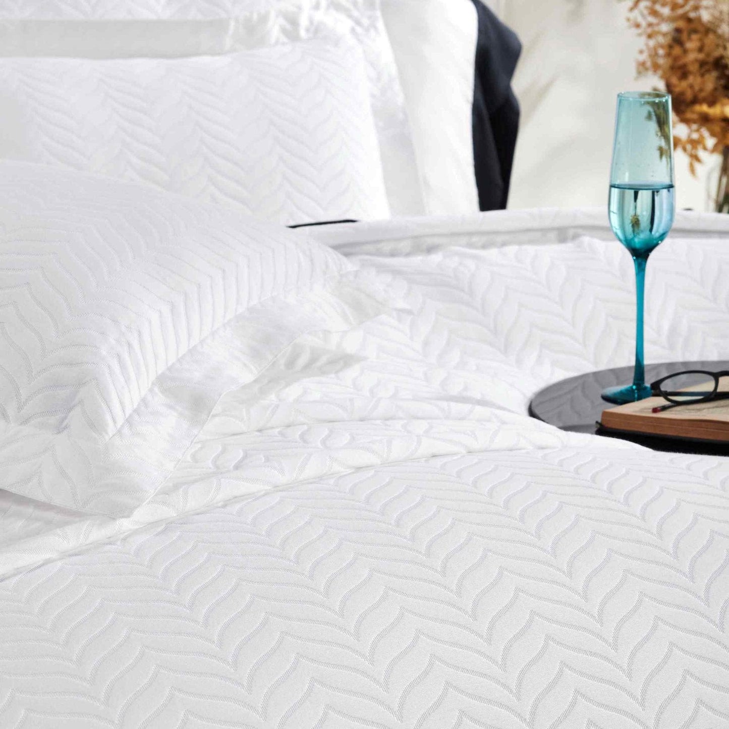 Casablanca Chevron Matelasse Coverlet