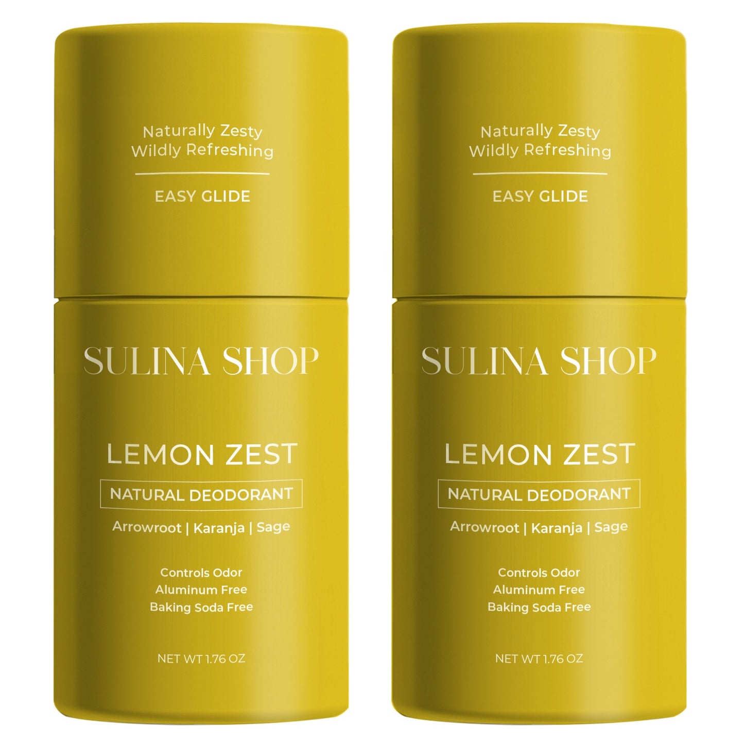 Lemon Zest Natural Deodorant Duo Set