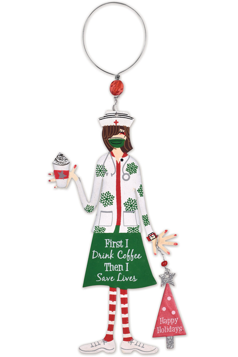 Heroic Healthcare: Nurses Ornaments - Set of 4