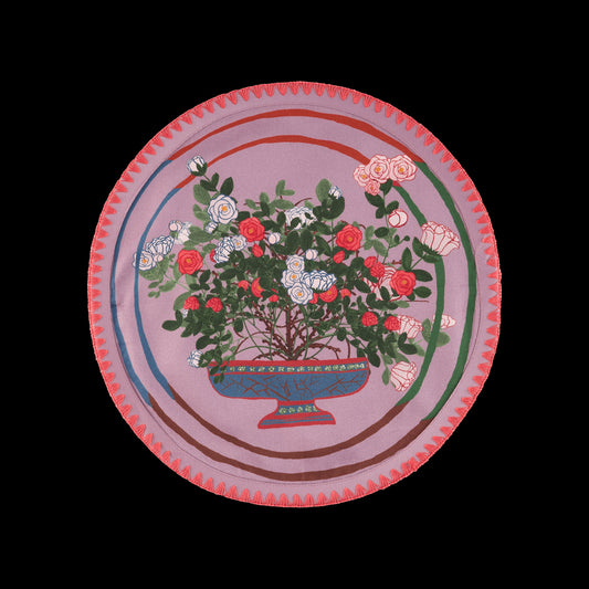 6 Round Placemats La Vie en Rose