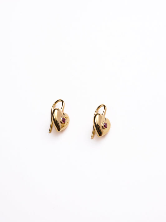 Billie Heart Gem Earrings