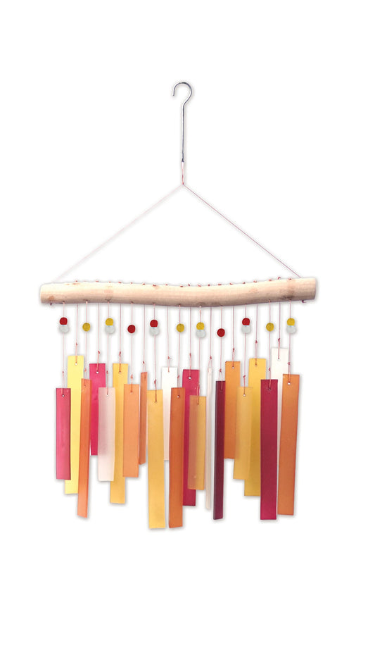 Recto, Tequila Sunrise Sea Glass Wind Chime