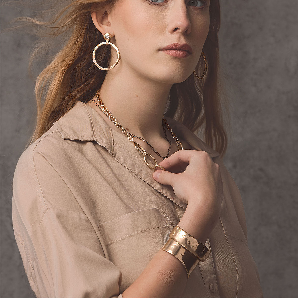 Aura Bronze Earrings