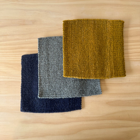 Handwoven Wool Coaster Set