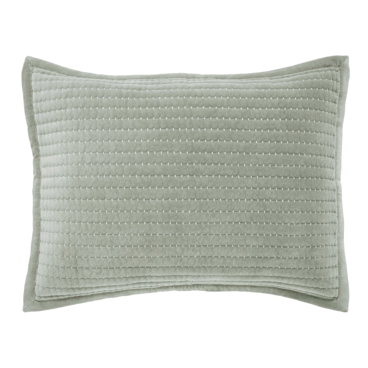 Milton Channel Stitched Velvet Coverlet Sham
