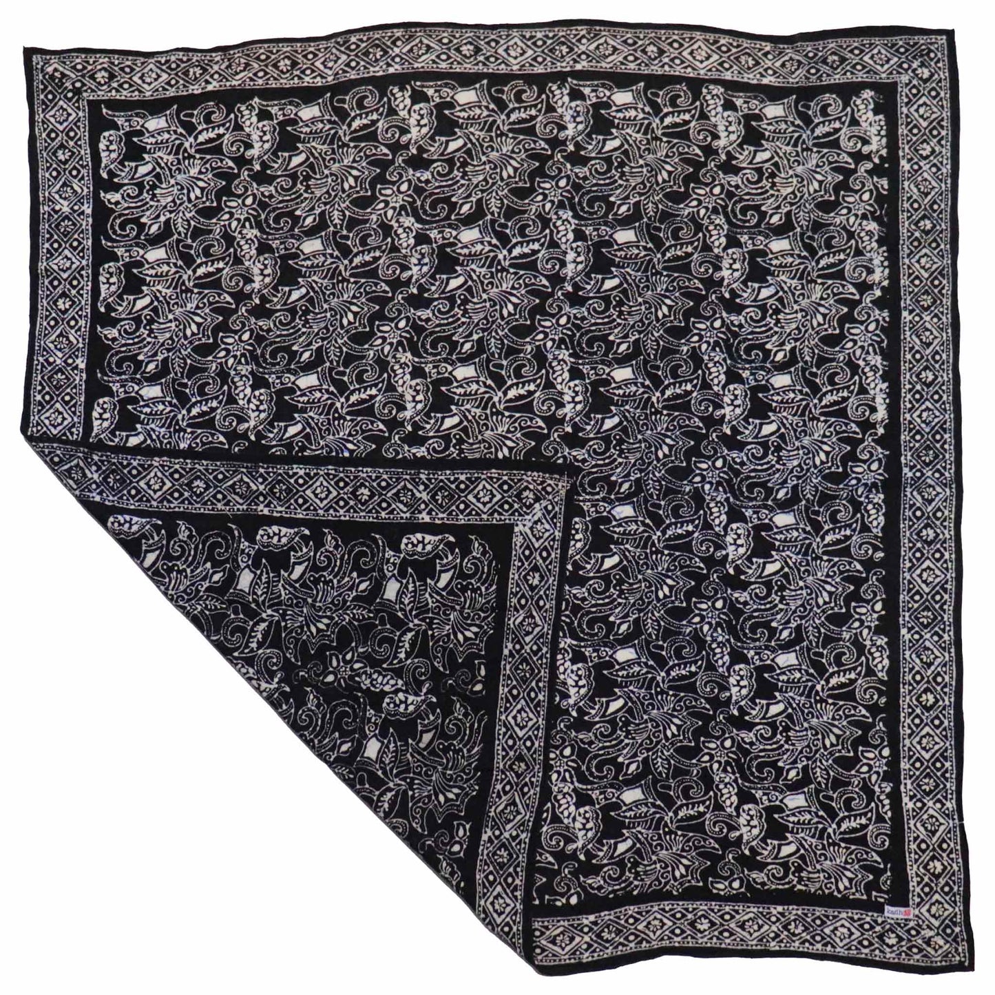 Large 39" Hand Dyed Batik Bandana - Wings