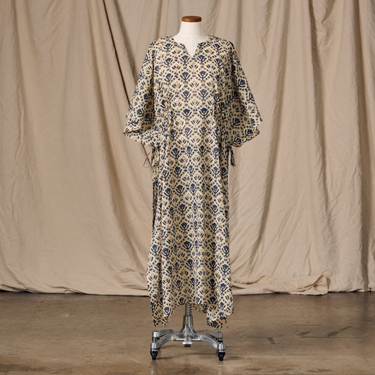 Panna Full Length Block Print Kaftan