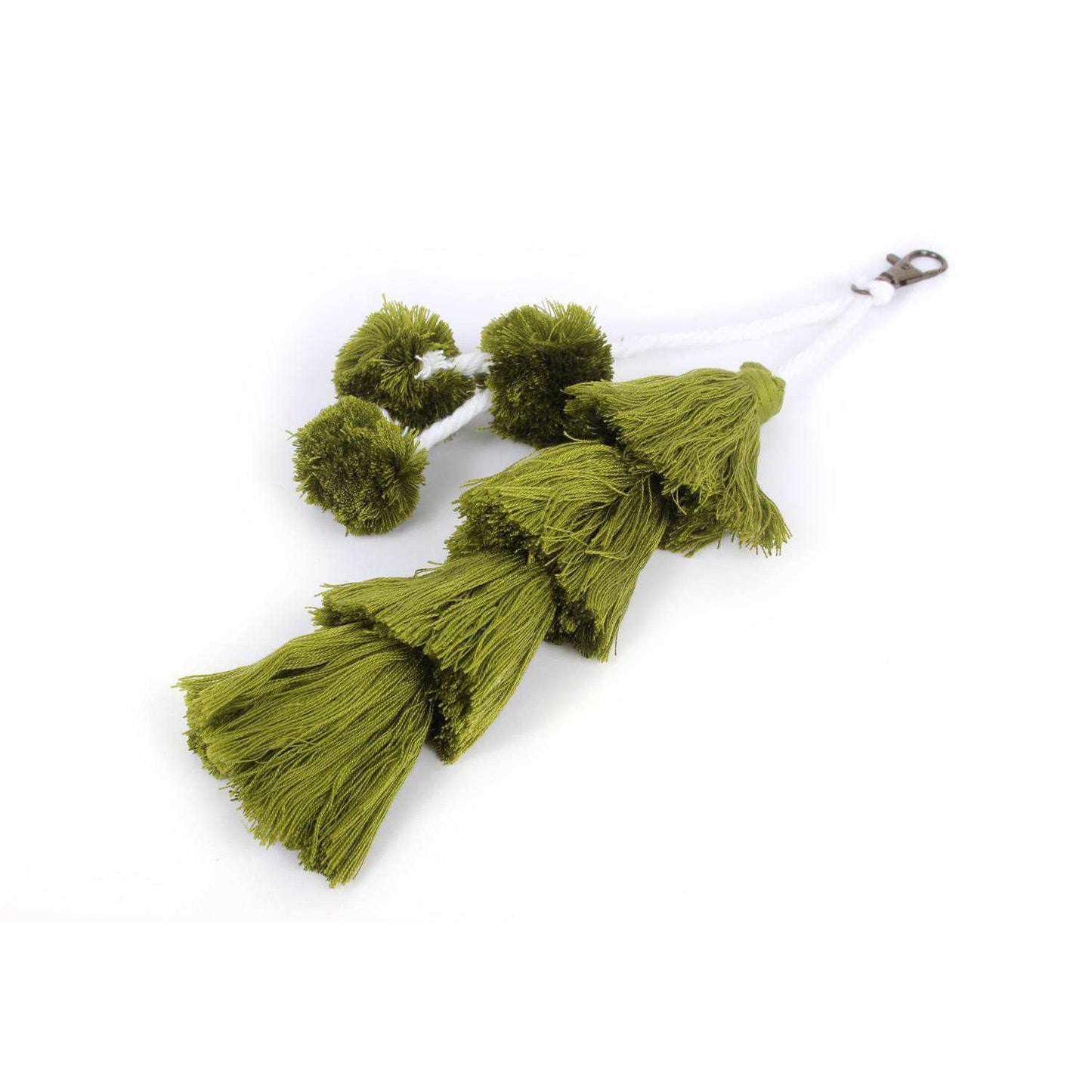 Bonita Boho Rainbow Tassel & Pom Pom Charm | Bag Accessory | Handmade in Thailand