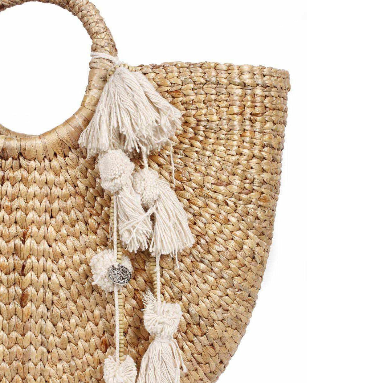 Multi-Tassel Ivory Boho Keychain | Zipper Pull | Handmade in Thailand