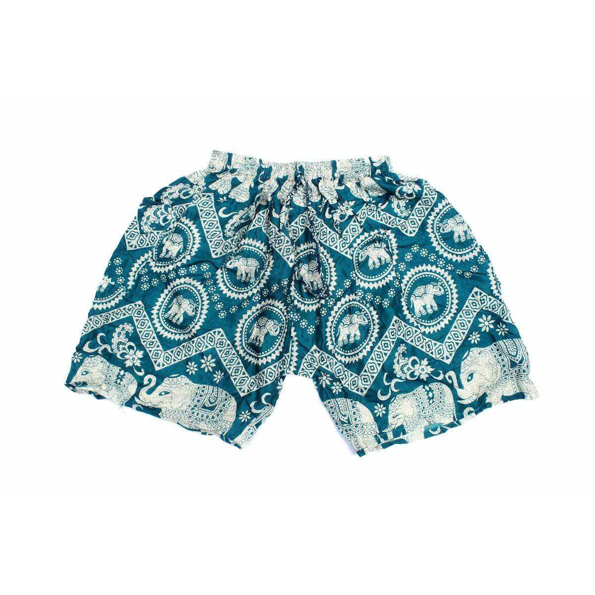 Sustainably Made Bohemian Style Printed Elephant Shorts - Thailand