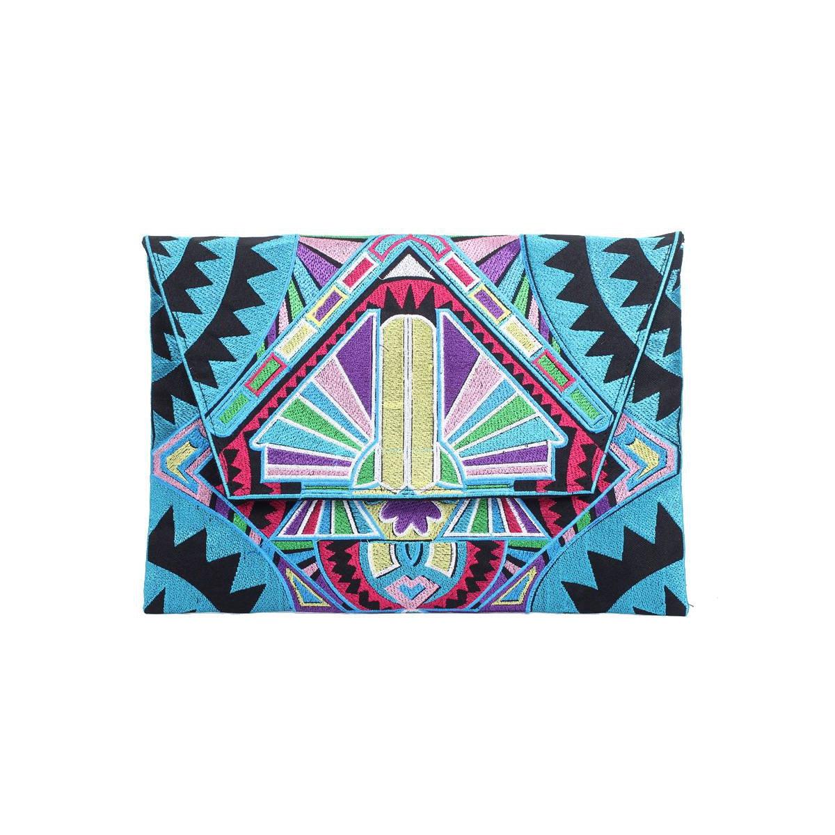 Embroidered Envelope Clutch | iPad Bag - Thailand
