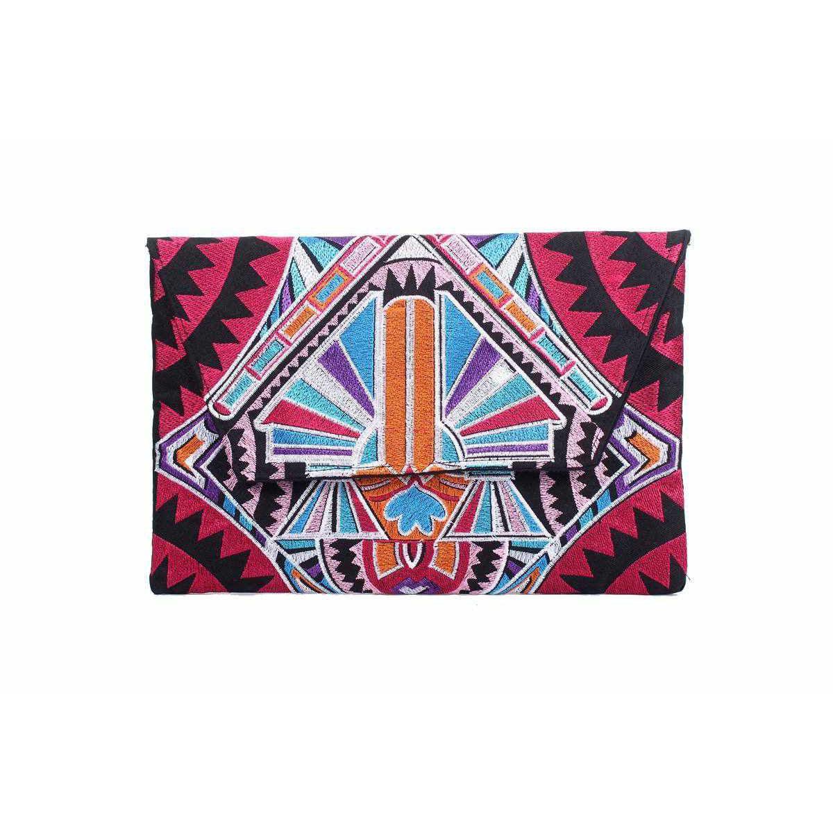 Embroidered Tahj Envelope Clutch | iPad Bag - Thailand
