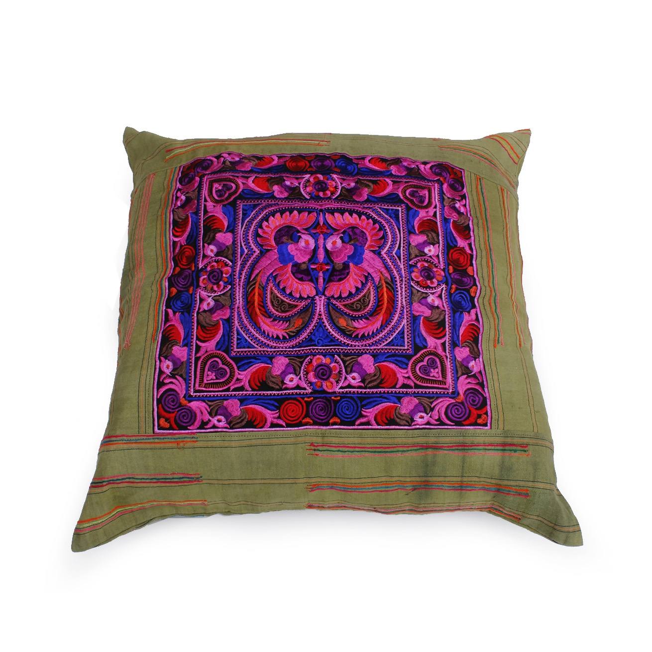 Oversized Sunan Embroidered Pillow Cover - Thailand